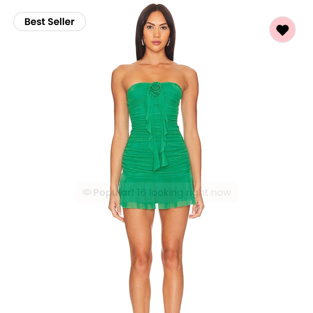 NWOT | Revolve Chelsea Mini Dress Kelly Green